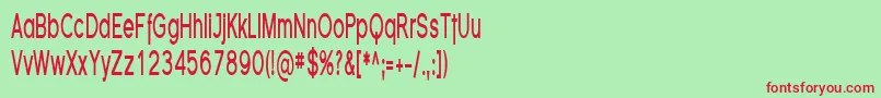 FlorencesansCompBold Font – Red Fonts on Green Background