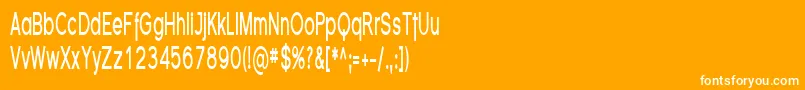 FlorencesansCompBold Font – White Fonts on Orange Background