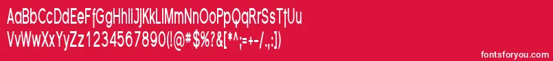 FlorencesansCompBold Font – White Fonts on Red Background