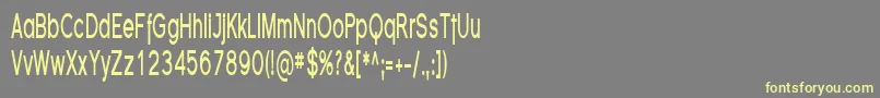 FlorencesansCompBold Font – Yellow Fonts on Gray Background