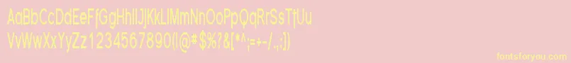 FlorencesansCompBold Font – Yellow Fonts on Pink Background