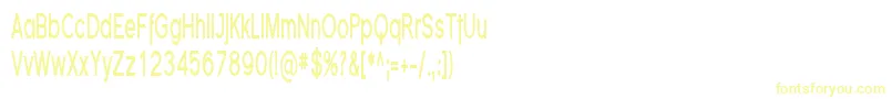 FlorencesansCompBold Font – Yellow Fonts on White Background