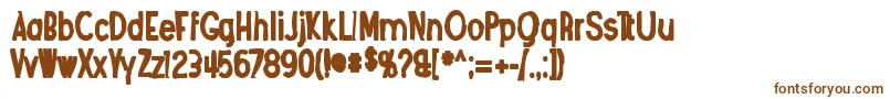 Шрифт Angosturaink – коричневые шрифты на белом фоне