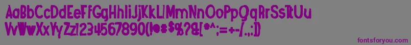 Шрифт Angosturaink – фиолетовые шрифты на сером фоне