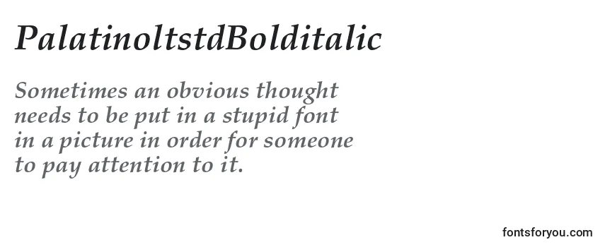 PalatinoltstdBolditalic フォントのレビュー