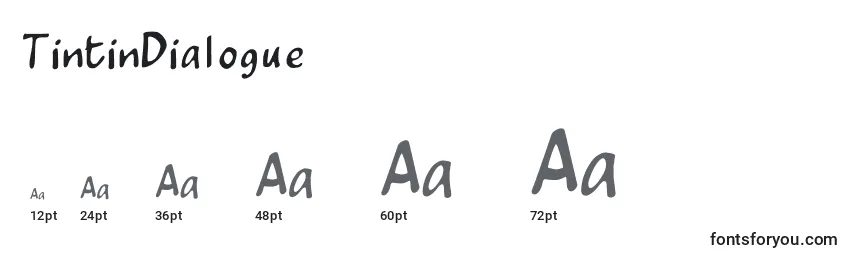 TintinDialogue Font Sizes