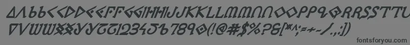 Шрифт Ppressexbi – чёрные шрифты на сером фоне