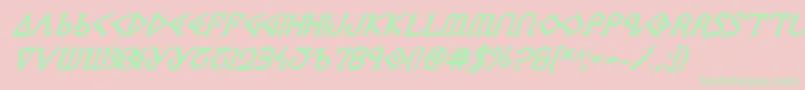 Ppressexbi Font – Green Fonts on Pink Background