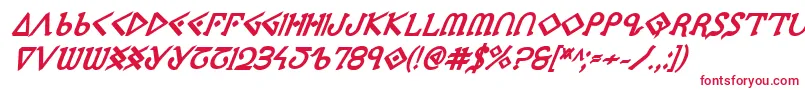 Ppressexbi Font – Red Fonts on White Background