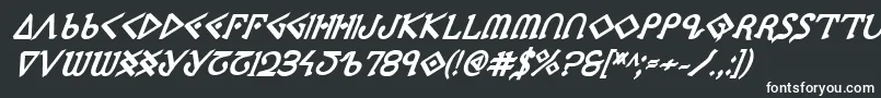 Ppressexbi Font – White Fonts on Black Background