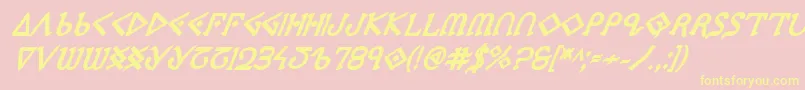 Ppressexbi Font – Yellow Fonts on Pink Background