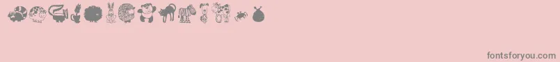 Más sobre la fuente Critters1 fuente Critters1 – Fuentes Grises Sobre Fondo Rosa