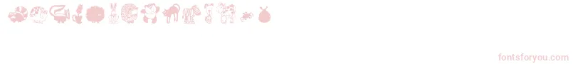 Critters1-Schriftart – Rosa Schriften