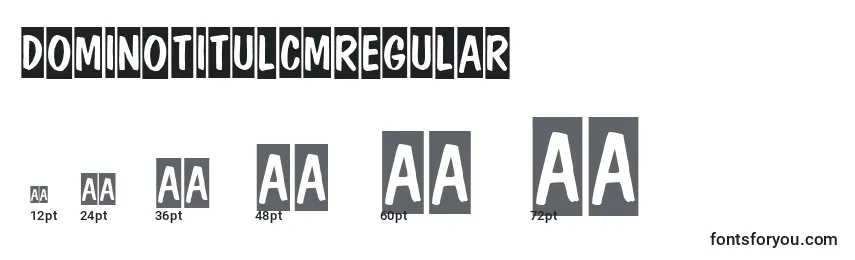 DominotitulcmRegular Font Sizes