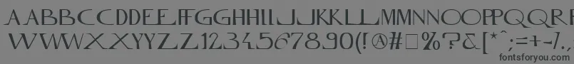 InnamoramentoRegular Font – Black Fonts on Gray Background