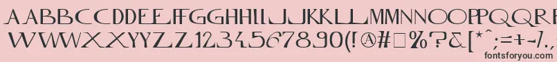 InnamoramentoRegular Font – Black Fonts on Pink Background