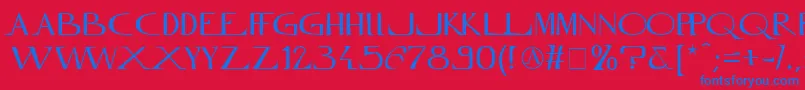 More about InnamoramentoRegular Font InnamoramentoRegular Font – Blue Fonts on Red Background