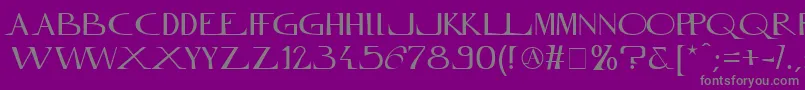 InnamoramentoRegular Font – Gray Fonts on Purple Background