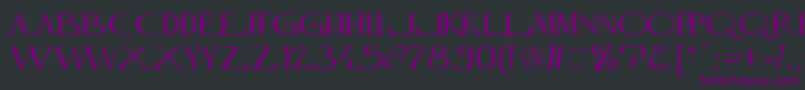 InnamoramentoRegular Font – Purple Fonts on Black Background
