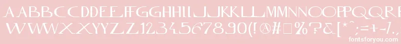InnamoramentoRegular Font – White Fonts on Pink Background