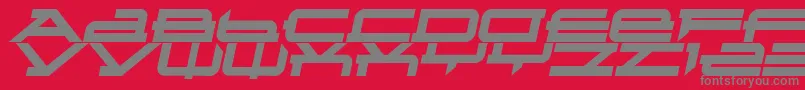 Metatron2 Font – Gray Fonts on Red Background