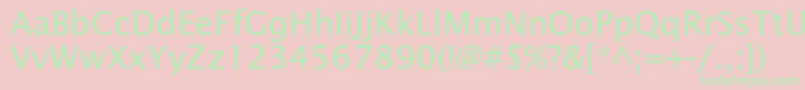 Officetypesansc Font – Green Fonts on Pink Background