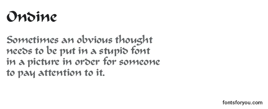 Ondine Font Download Free Online Generator