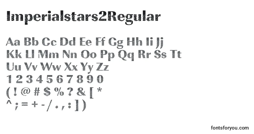 Czcionka Imperialstars2Regular – alfabet, cyfry, specjalne znaki