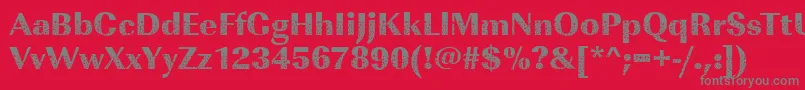 Imperialstars2Regular Font – Gray Fonts on Red Background