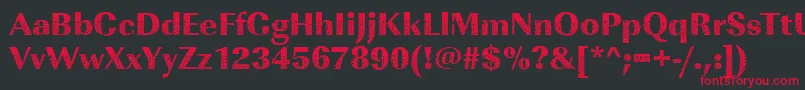 Imperialstars2Regular Font – Red Fonts on Black Background