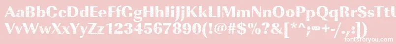 Imperialstars2Regular Font – White Fonts on Pink Background