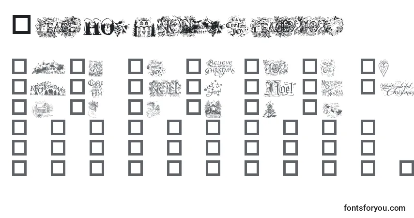 Czcionka Christmascheer – alfabet, cyfry, specjalne znaki
