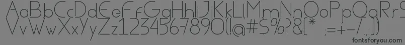AvielRegular Font – Black Fonts on Gray Background