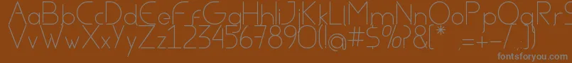 AvielRegular Font – Gray Fonts on Brown Background