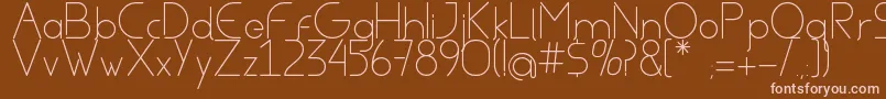 Шрифт AvielRegular – розовые шрифты на коричневом фоне