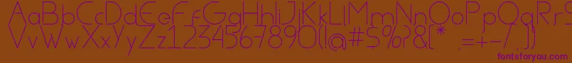 More about AvielRegular Font AvielRegular Font – Purple Fonts on Brown Background