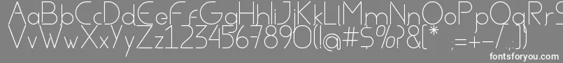 AvielRegular Font – White Fonts on Gray Background