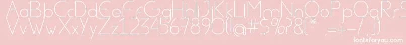 AvielRegular Font – White Fonts on Pink Background