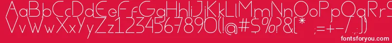 AvielRegular Font – White Fonts on Red Background