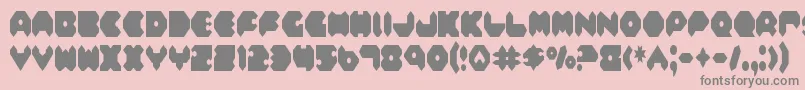 Feldc-Schriftart – Graue Schriften auf rosa Hintergrund