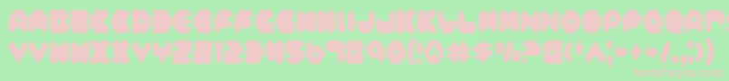 Feldc Font – Pink Fonts on Green Background