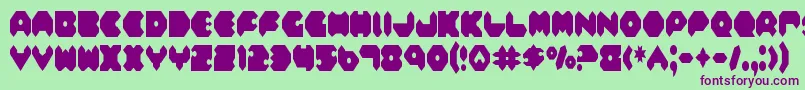 Feldc Font – Purple Fonts on Green Background