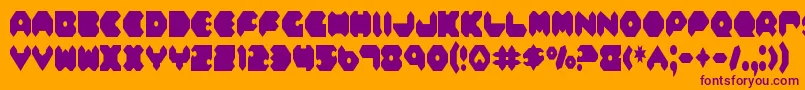 Feldc Font – Purple Fonts on Orange Background