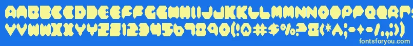 Feldc Font – Yellow Fonts on Blue Background