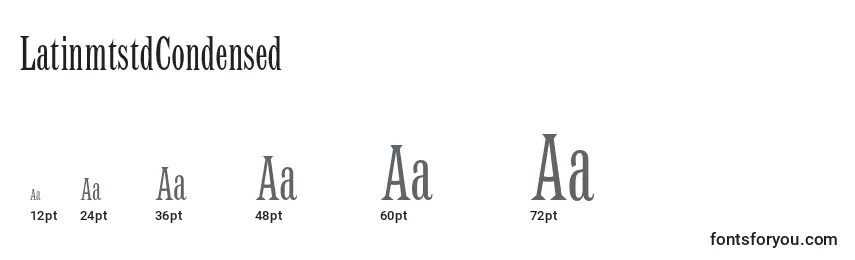 LatinmtstdCondensed Font Sizes