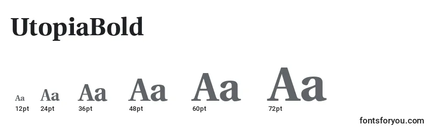 UtopiaBold Font Sizes