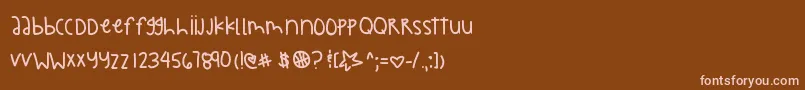 Faithwillbehere Font – Pink Fonts on Brown Background