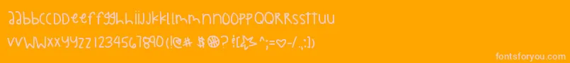 Faithwillbehere Font – Pink Fonts on Orange Background