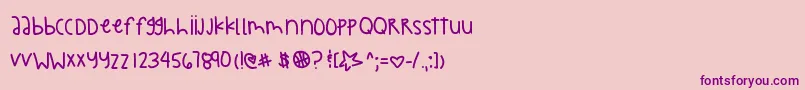 Faithwillbehere Font – Purple Fonts on Pink Background