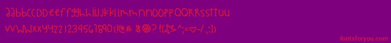 Faithwillbehere Font – Red Fonts on Purple Background